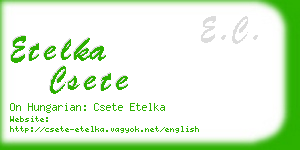 etelka csete business card
